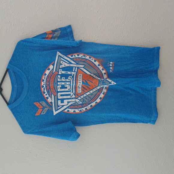 Men's buckle Society t shirt - Picture 1 of 2